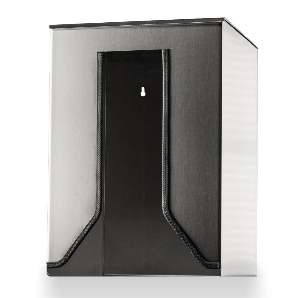 Universal dispenser, dimensions: buy 283 x 308 x 402 mm, stainless steel: buy universal holder for disposable overalls and disposable gowns as accessories for protective clothing.