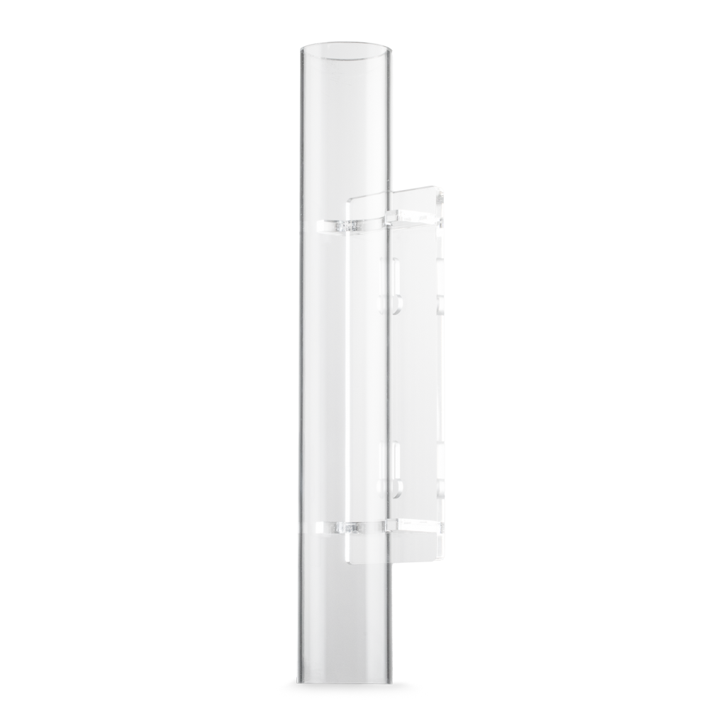 Dispenser for 80 medicine cups, transparent, 390 x 50 mm