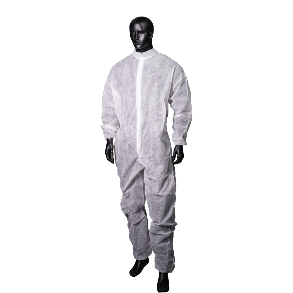 Disposable overall, polypropylene white, M, Med-Comfort
