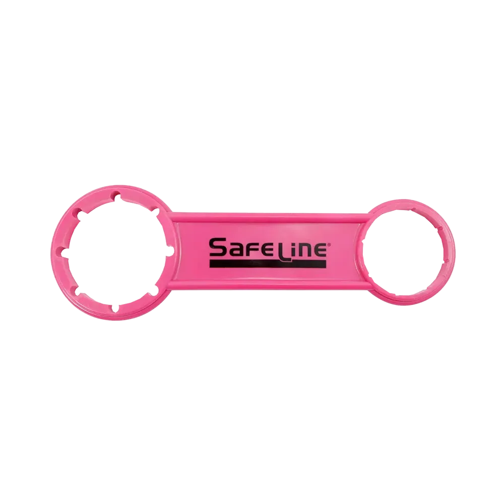 Canister key, red, black, Safeline