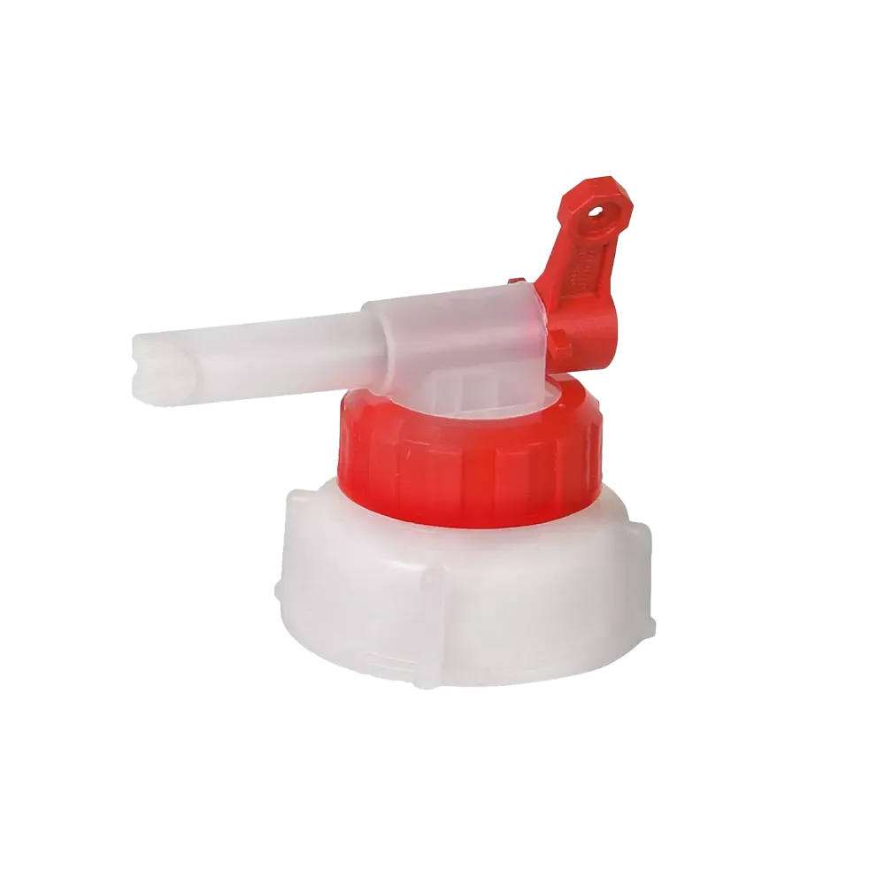 Plastic canister transfer tap, white: buy Tap for transferring 2-, 5-, 10- and 30-litre canisters, as accessory.