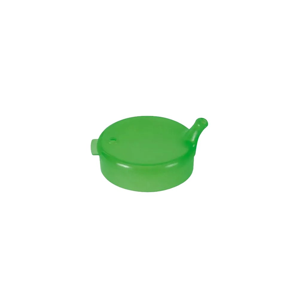 PP Beak cup top, green, 4x4 mm for 250 ml