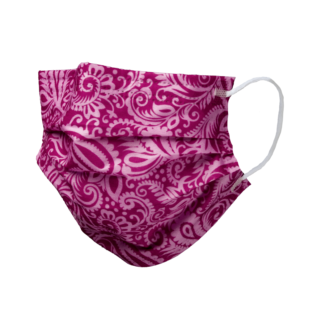 Surgical mask, wine red, grape, type II, Style by Med-Comfort