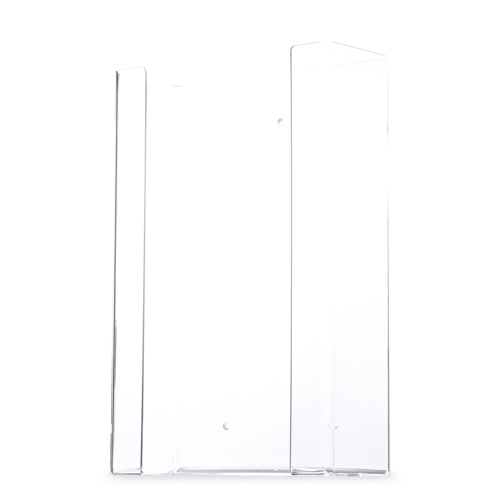 Disposable glove dispenser for 3 boxes, glove dispenser holder TRIO, 258 x 392 x 96 mm, transparent, acrylic