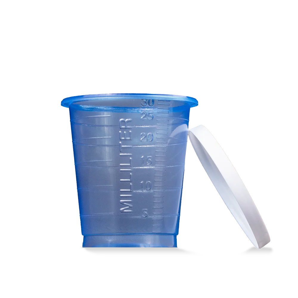 PE Disposable lid for medicine cups 09175 and 09174, white
