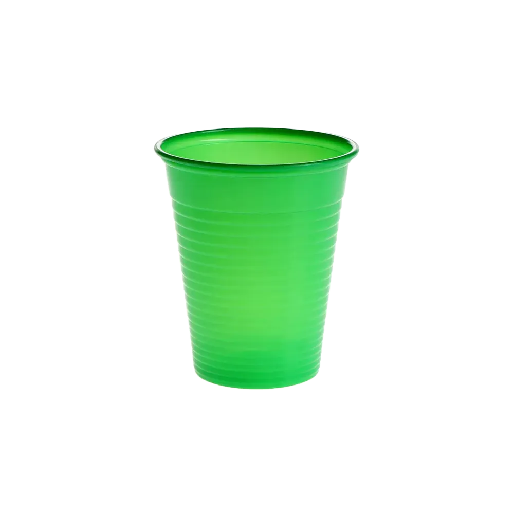 PP Mouth rinsing cup, 180 ml, colour green-opaque, polypropylene: buy sturdy, non-slip PP Mouth rinsing cup with rounded rim for dental treatments.