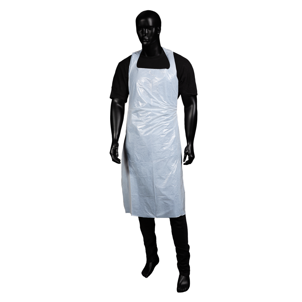 Disposable aprons, blue, smooth surface, 75 x 120 cm, polyethylene, Med-Comfort
