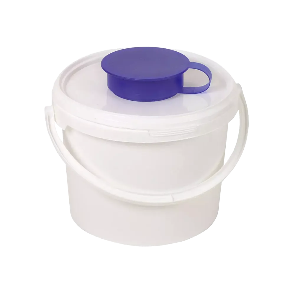 Lid for dispenser bucket 3,4 l, white, blue