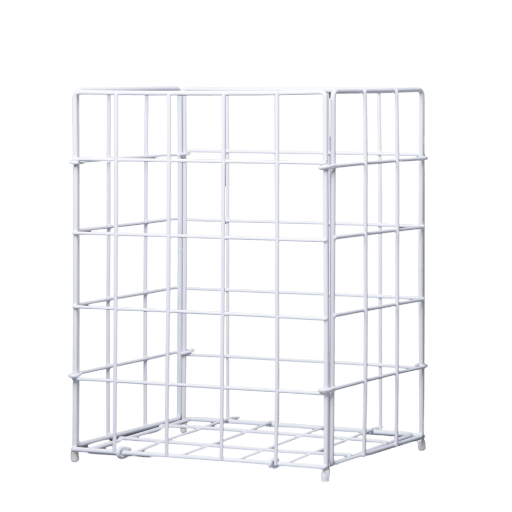 Wire, PVC collection basket, white, 280 x 190 x 350 mm, 19 l