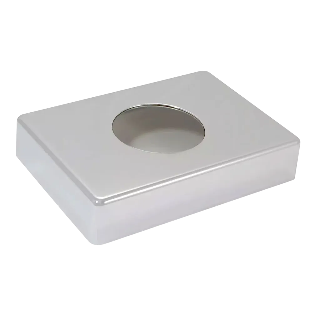 PP Holder for hygiene bags, 138 x 98 x 26 mm, chrome-coloured, polypropylene: buy practical plastic hygiene bag holder with fixing material as patient supplies and accessories for wards.