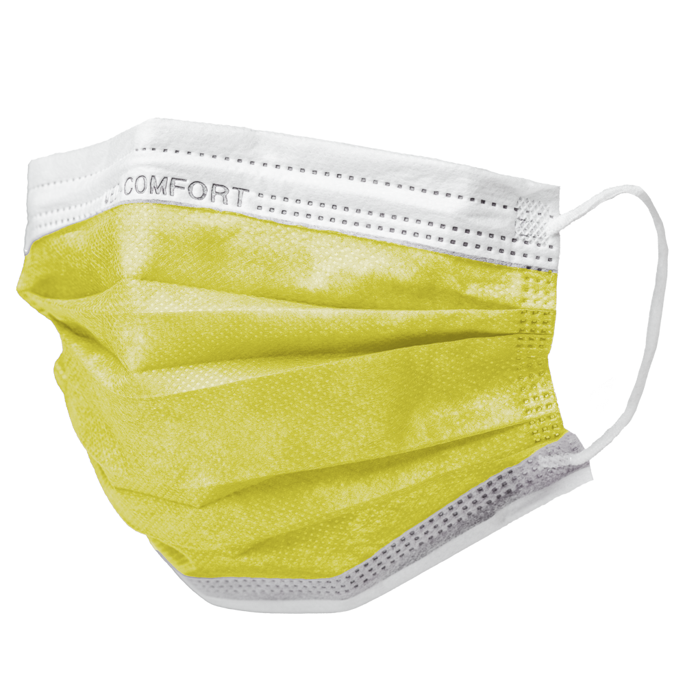 OP mask, yellow, type IIR, Med-Comfort