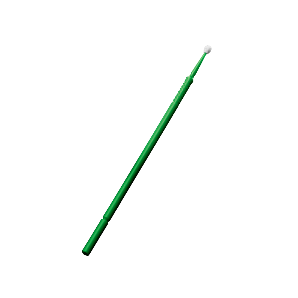 Disposable micro-applicators, 10cm, green, regular, plastic, nylon, Med-Comfort: buy acid-proof, lint-free and flexible micro-applicators for applying pastes, liquids for dental use.