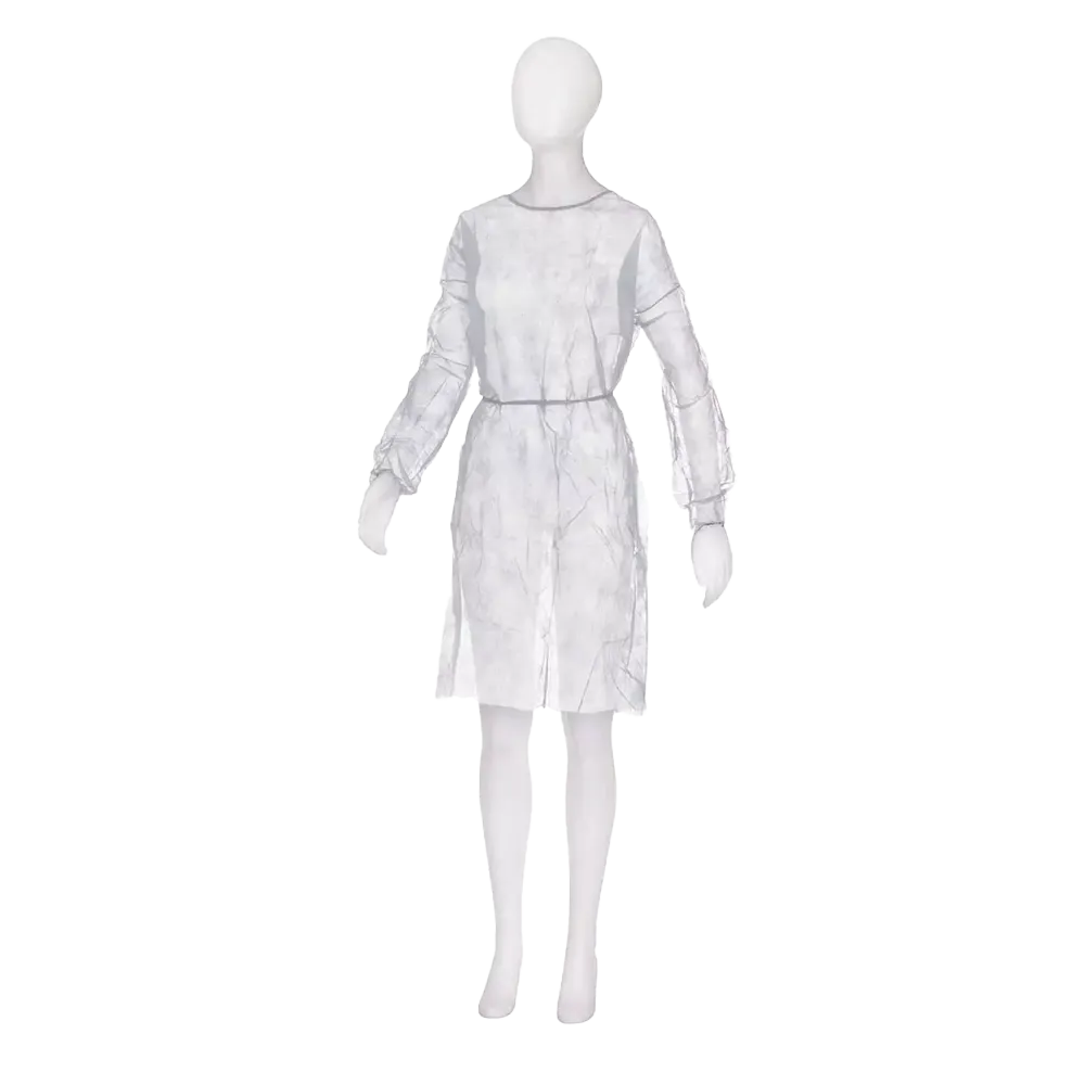 PP Disposable visitor gown, size M, L, colour white, fleece, Med-Comfort