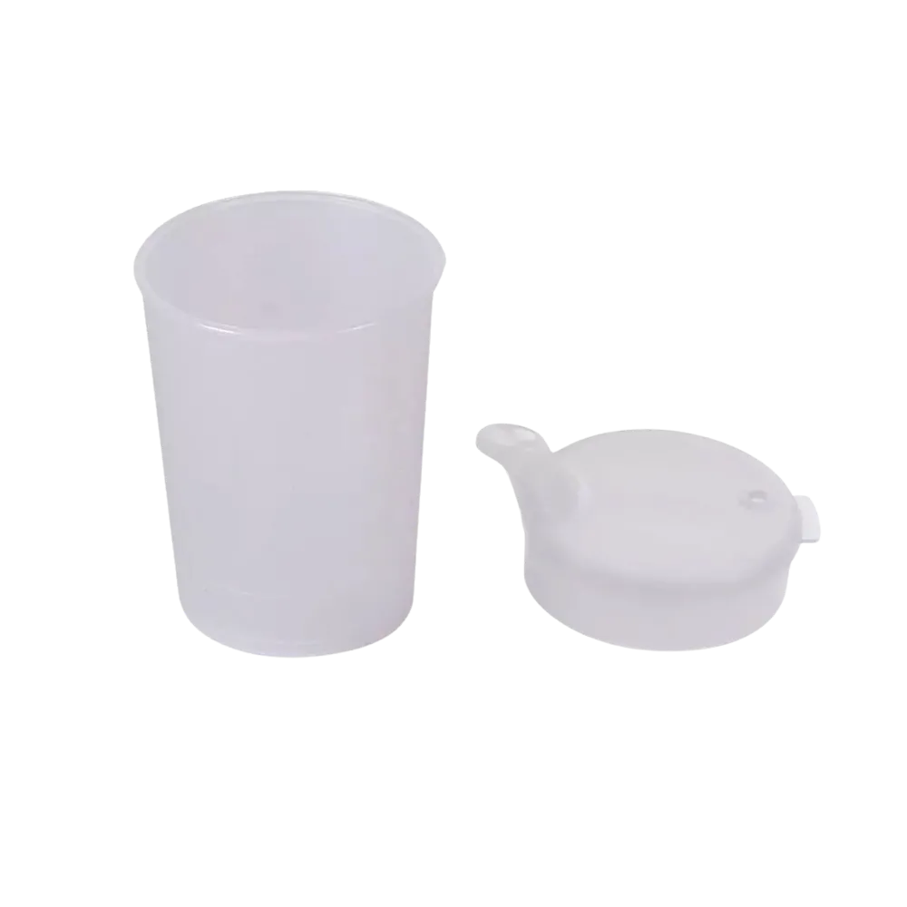 PP Beak cup top and bottom SET, transparent, 50 x 250 ml
