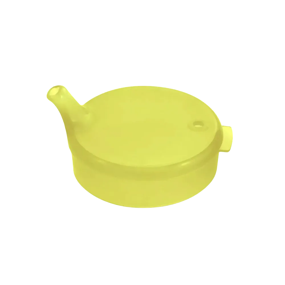 PP Beak cup top, yellow, 8x4 mm for 250 ml