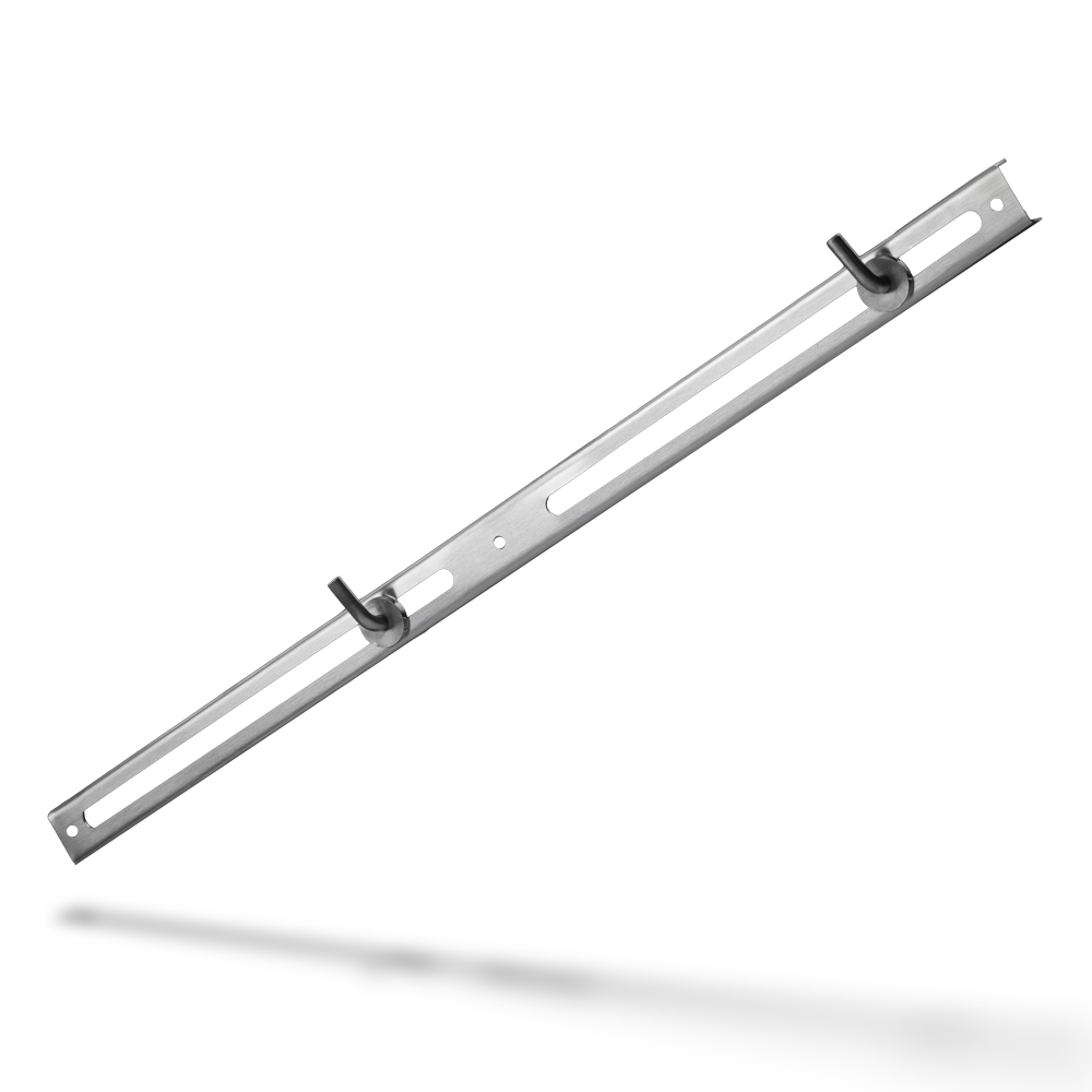 Holder for aprons, 490 mm, stainless steel: buy apron block holder as accessory for PPE.