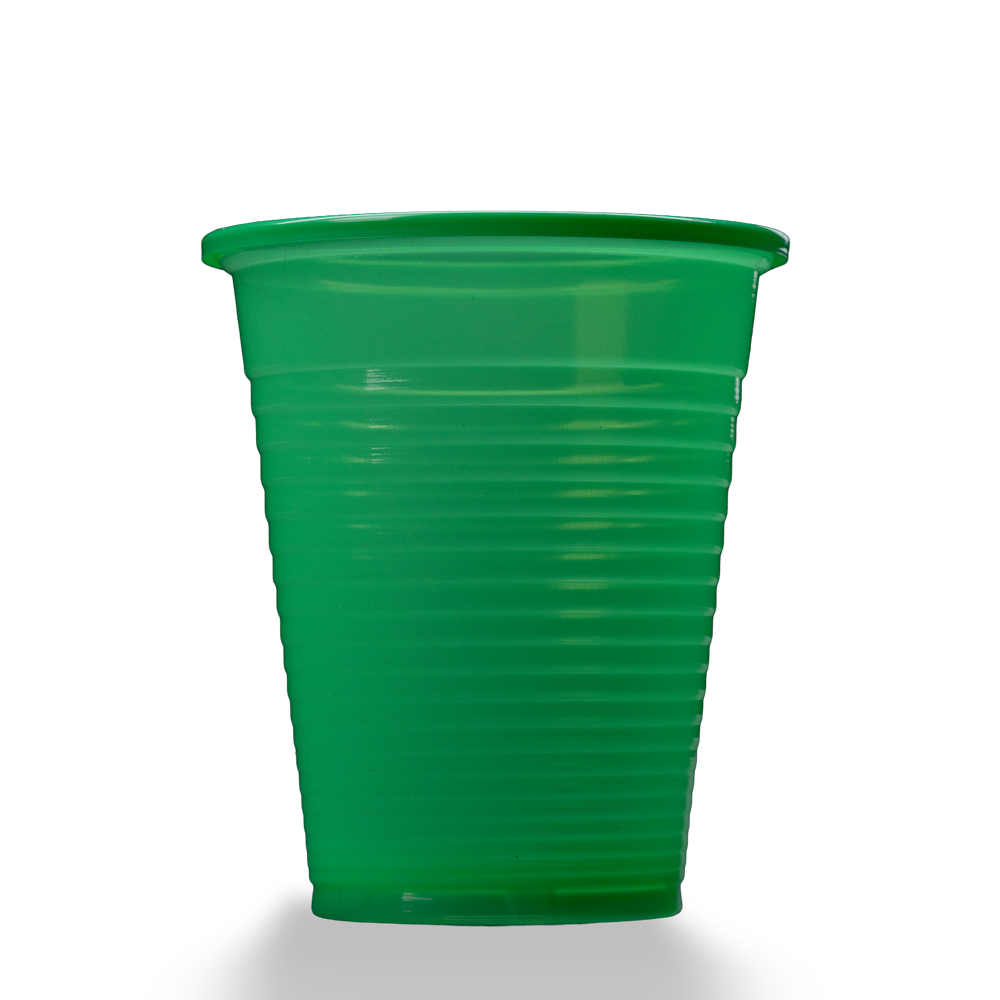 PP Mouth rinsing cup, 180 ml, colour green-opaque, polypropylene: buy sturdy, non-slip PP Mouth rinsing cup with rounded rim for dental treatments.