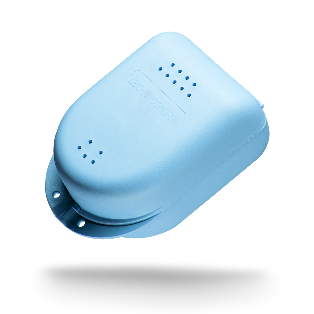 PP Dental braces box for kids, 90 x 60 x 45 cm, light blue, polypropylene: buy stable and robust box for kids to store braces.