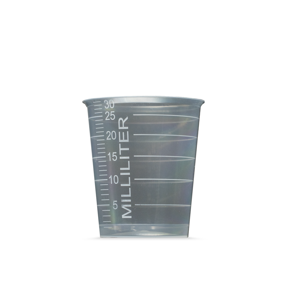PP Disposable medicine cup, 30 ml, graduated, transparent, Med-Comfort Basic