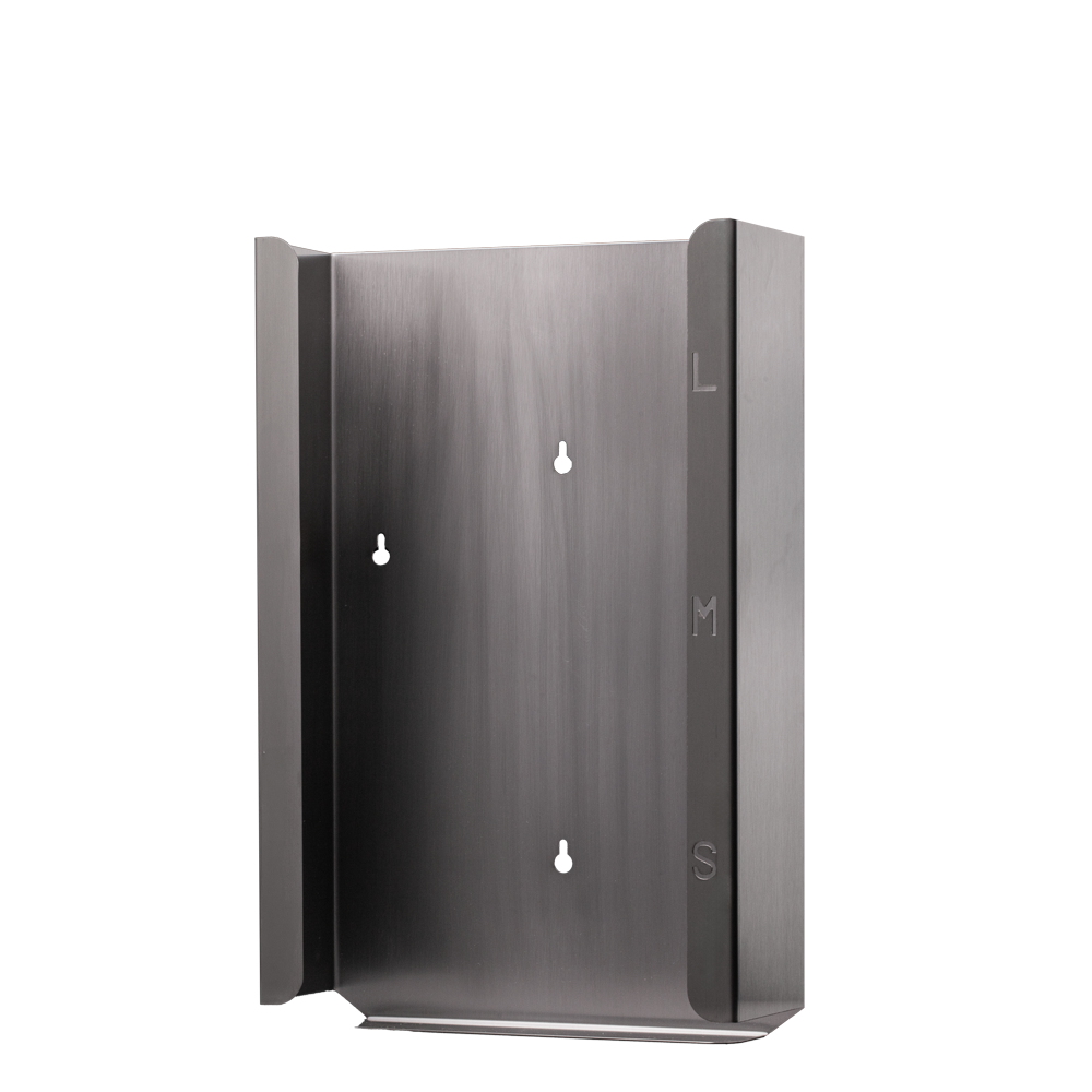 Disposable glove dispenser, glove dispenser holder, 217 x 366 x 62 mm, stainless steel