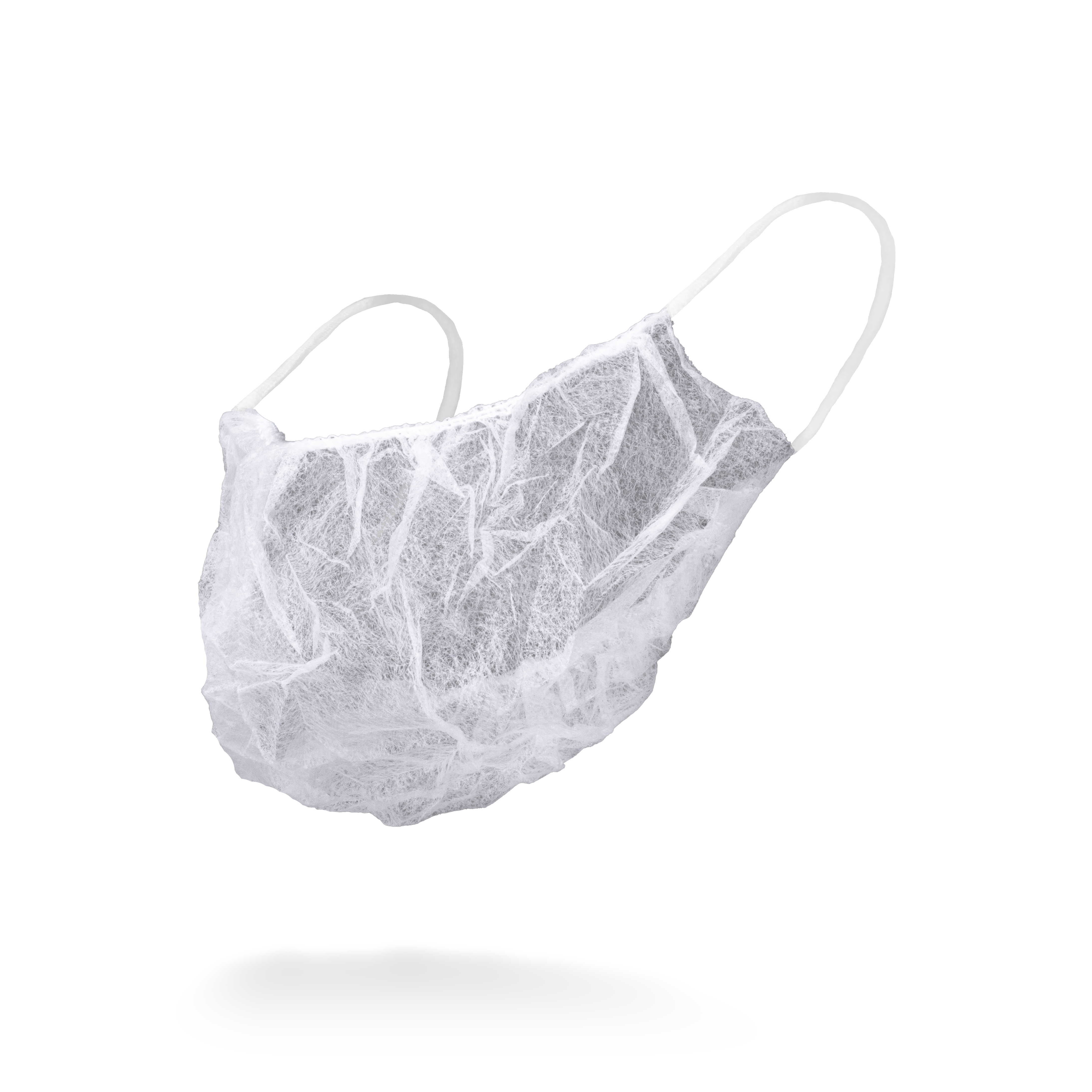 PP Beard masks, white Med-Comfort