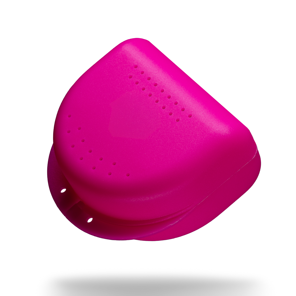 PP Dental braces box for adults, 80 x 80 x 45 cm, pink, polypropylene: buy stable and robust braces box for storing braces.