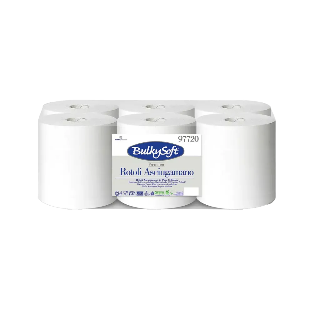 Hand towel rolls, 6 rolls, BulkySoft Premium