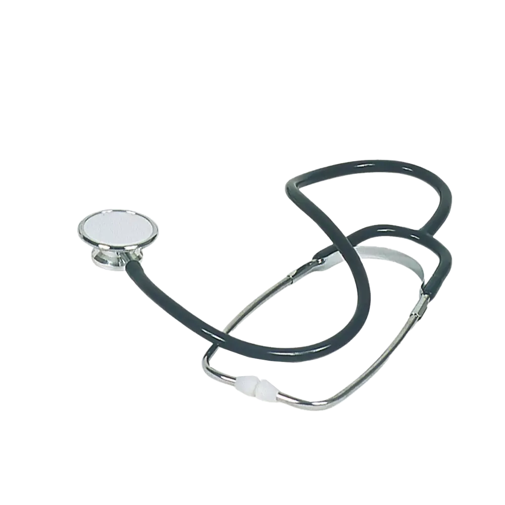 PVC Flat head stethoscope, colour black, Med-Comfort