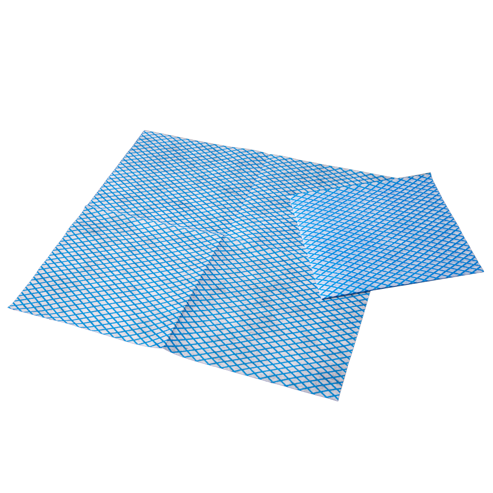 PP Non-woven disposable care cloth, colour blue, white, 30 x 33 cm, Eco-Plus