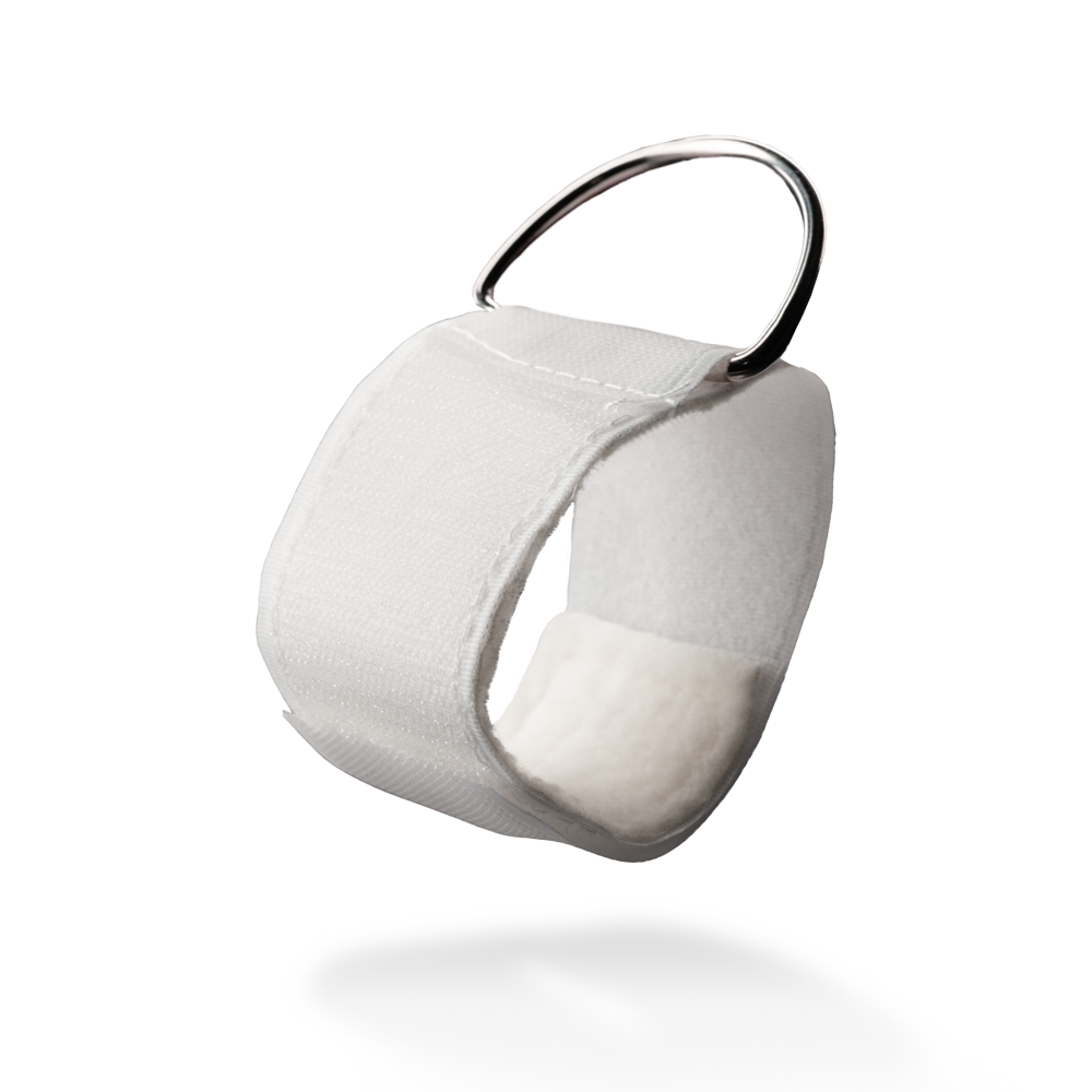 Articulated cuff, white, 30 x 5 cm