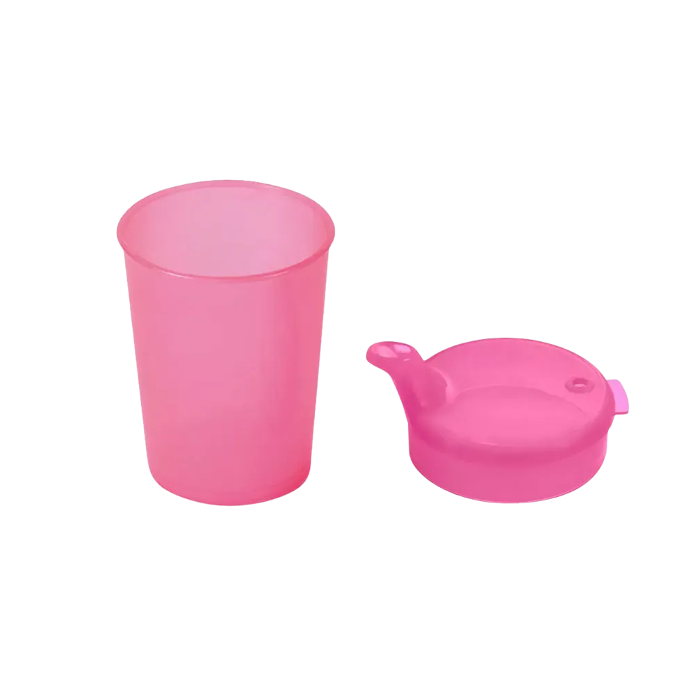PP Beak cup top and bottom SET, red, 50 x 250 ml: buy polypropylene top and bottom SET for 50 beak cups as patient supplies.