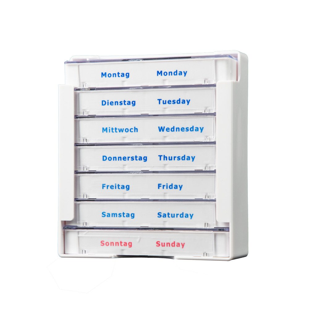Tablet dispenser, 375 x 225 x 40 mm, white, Med-Comfort