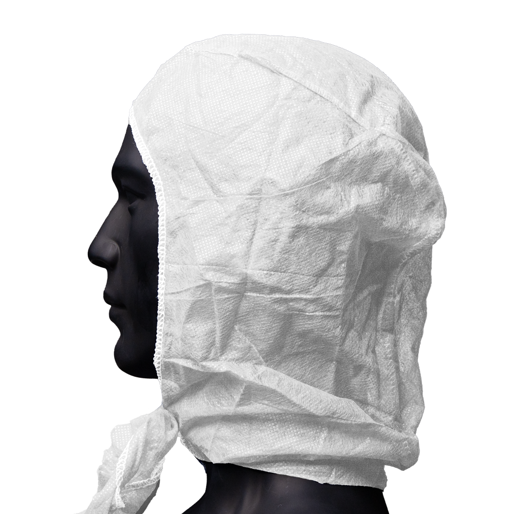 PP astro cap without facemask, white, Med-Comfort: buy individually adjustable astronaut cap made of polypropylene spunbonded fabric