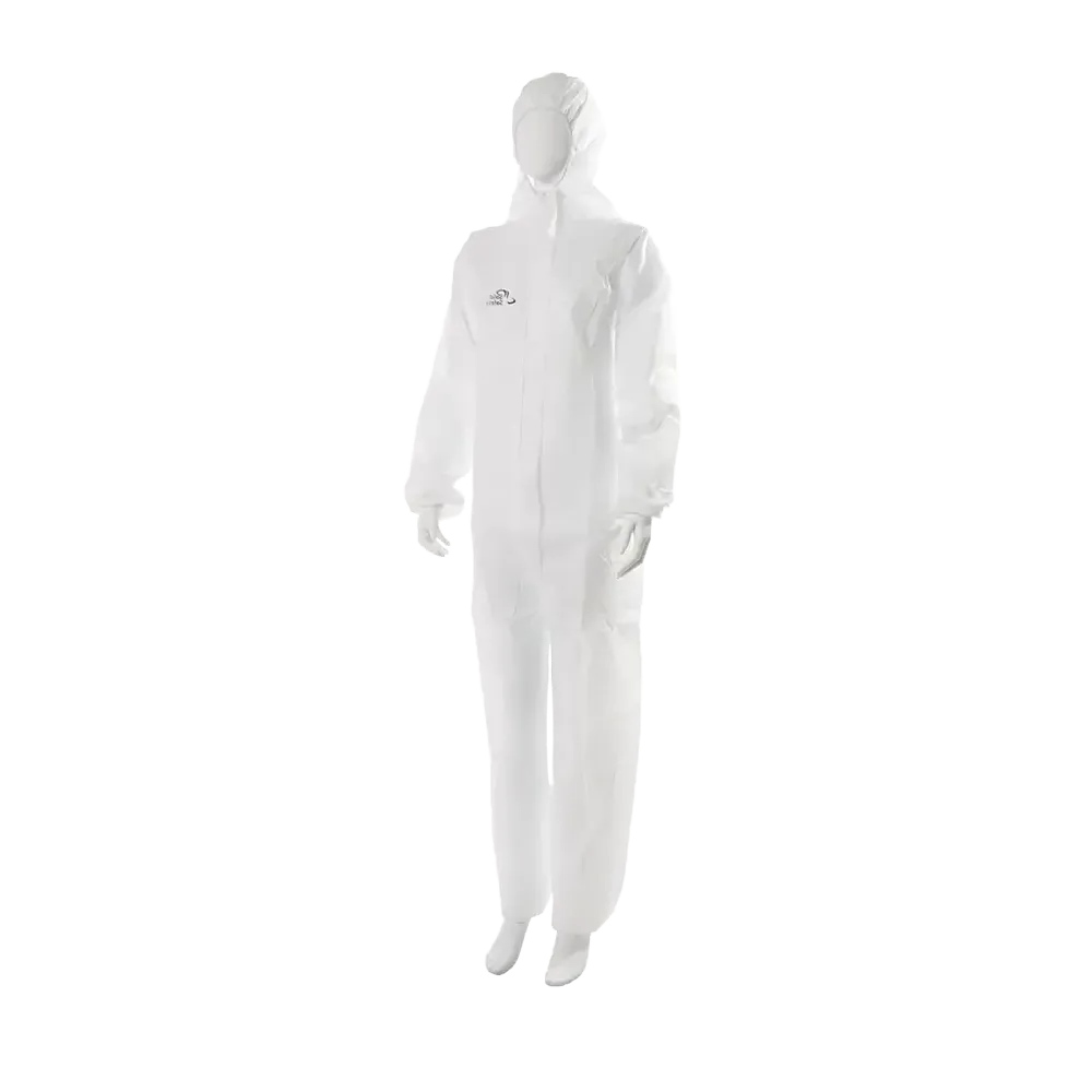 SolidSafety 1 - Coverall with hood, white, XXL