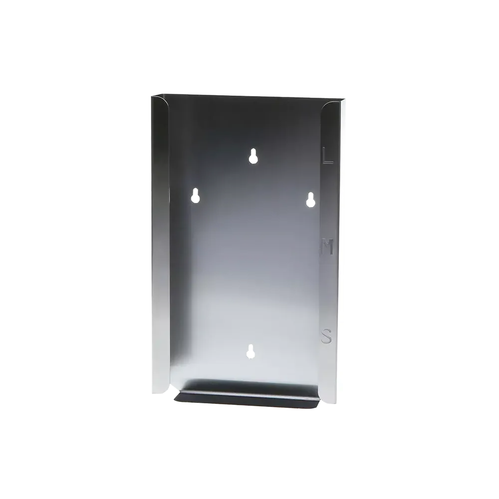 Disposable glove dispenser, glove dispenser holder, 217 x 366 x 62 mm, stainless steel