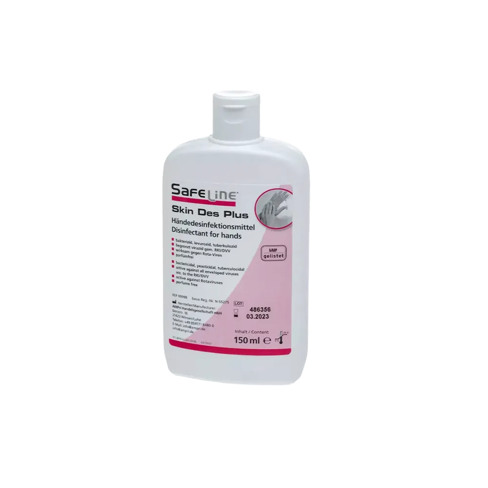 Hand disinfection, 150 ml, Safeline Skin Des Plus
