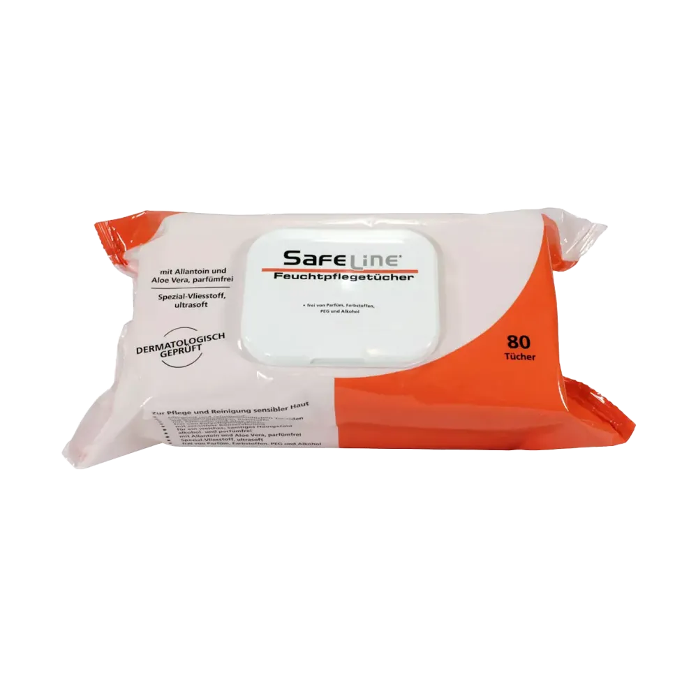Wet wipes with pop-up lid, white, Safeline
