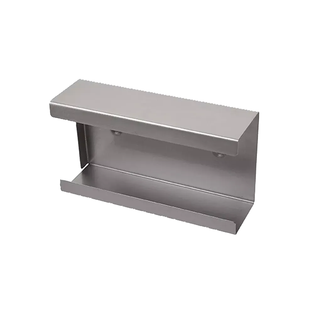 Disposable glove dispenser, glove dispenser holder, 250 x 135 x 95 mm, stainless steel