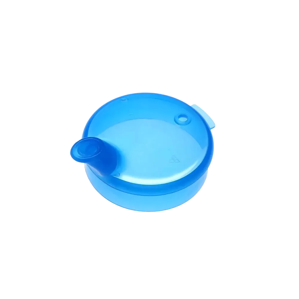 PP Beak cup top, blue, 8x4 mm for 250 ml