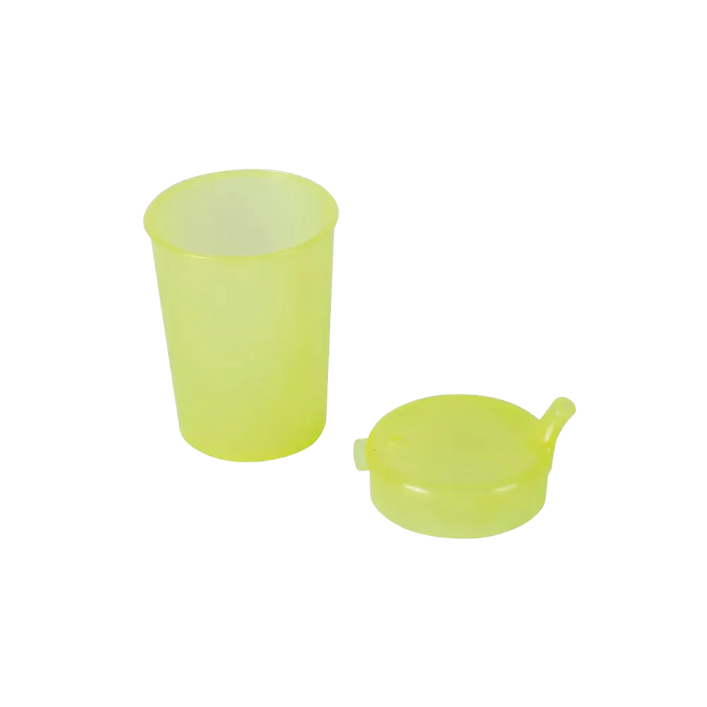 PP Beak cup top and bottom SET, yellow, 50 x 250 ml