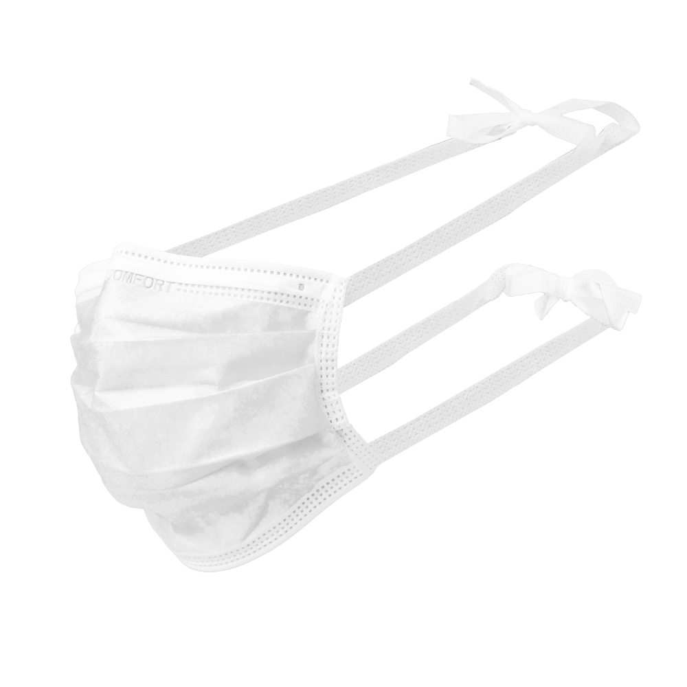 Surgical mask for bandaging, white, type IIR, Med-Comfort