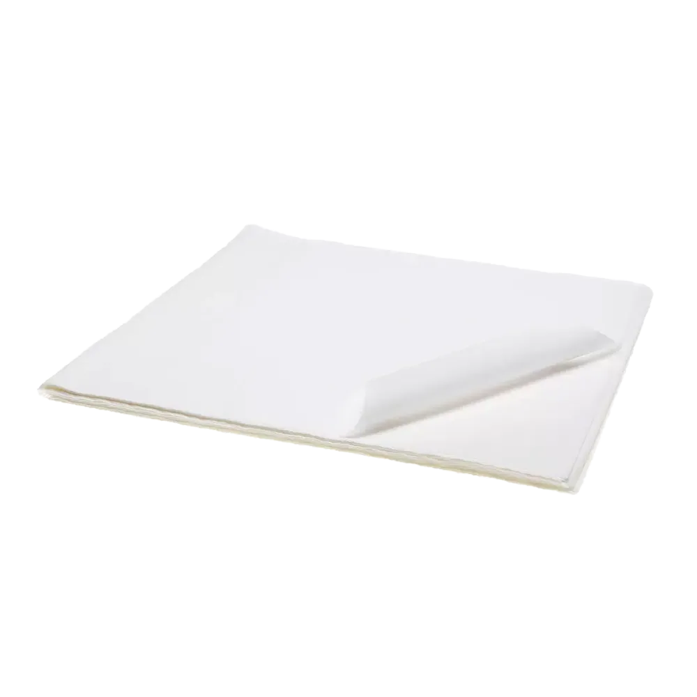 Disposable tray filter paper, 28 x 26 cm, colour lime, light green, cellulose