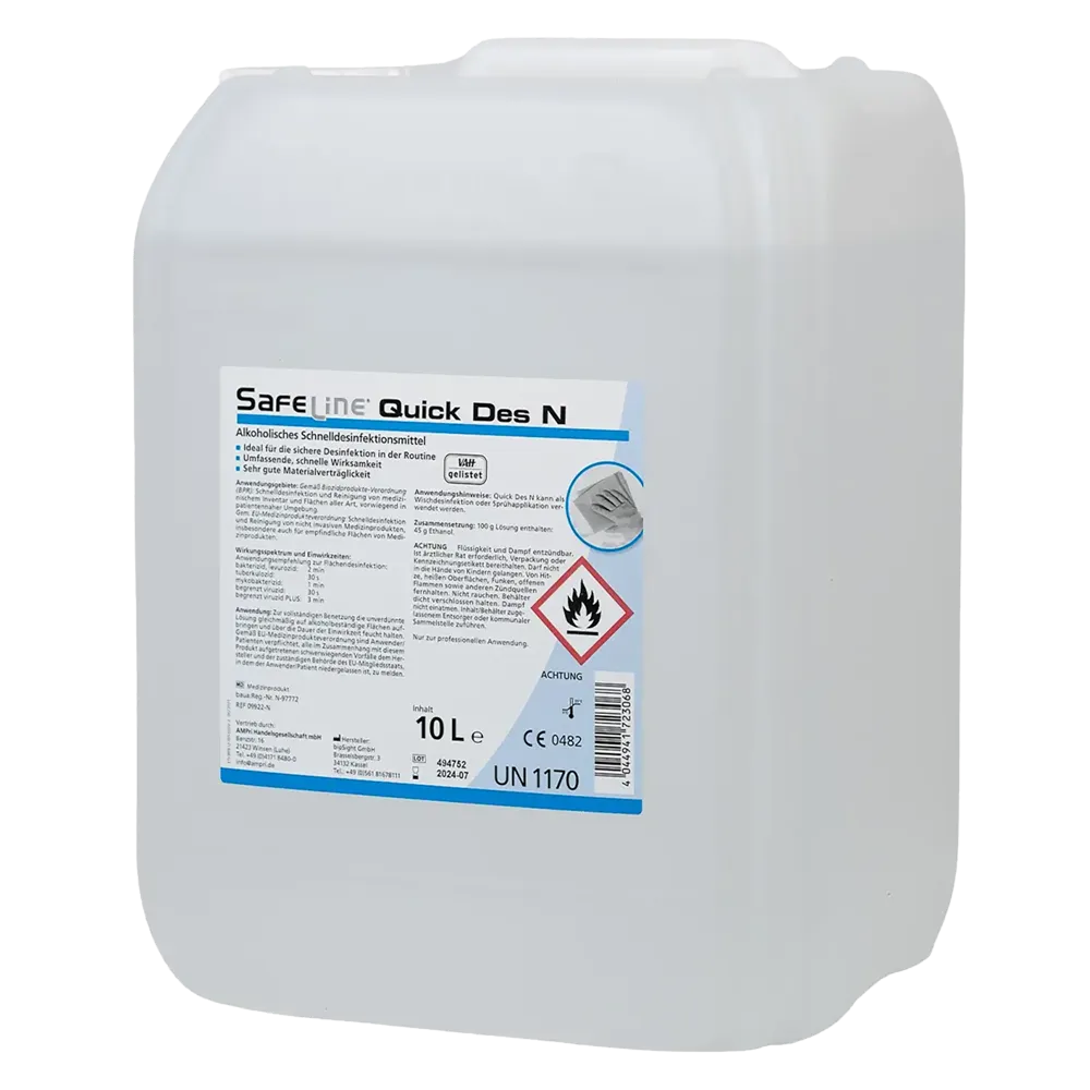 Rapid disinfection, 10 l, Safeline Quick Des N