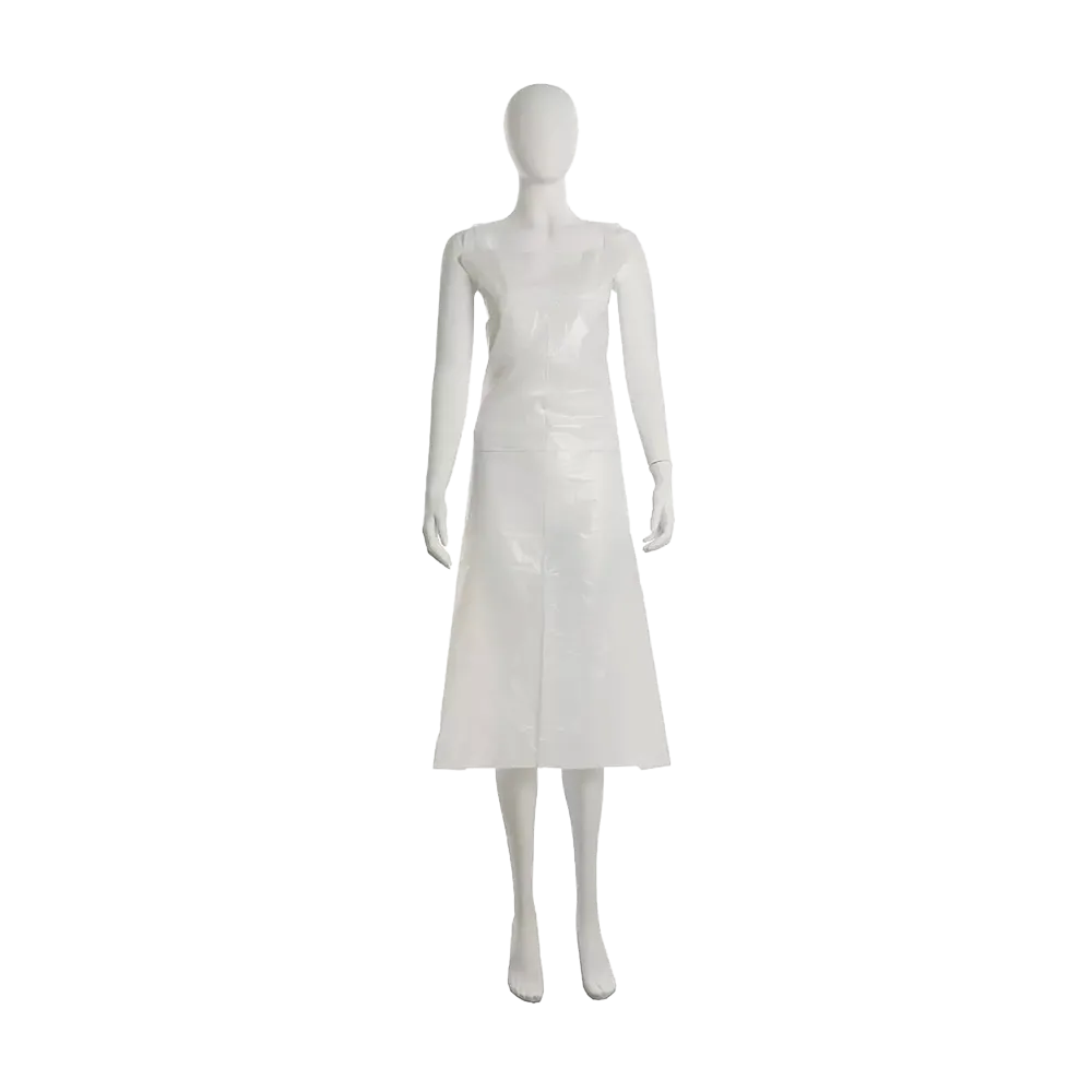 Disposable aprons, white, smooth surface, 80 x 125 cm, polyethylene, Med-Comfort