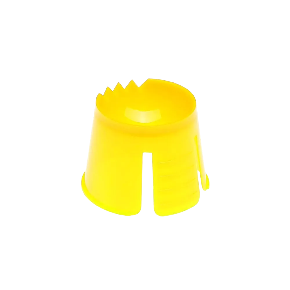PP Disposable dappen container, colour yellow, polypropylene: buy dappen container for clean portioning and mixing of dental materials for dental treatments.