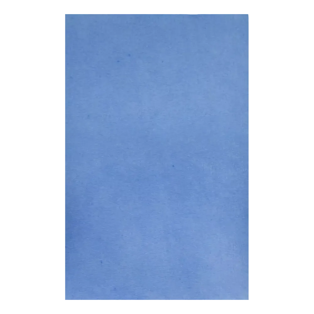Disposable tray filter paper, 18 x 28 cm, colour blue, cellulose: buy dental crepe pad for single use during dental treatments.