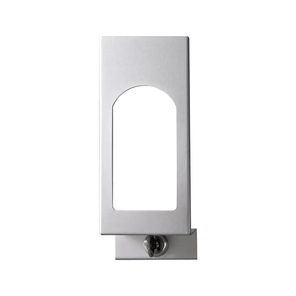 Front panel for wall dispenser for 500 ml liquid soaps and disinfectants