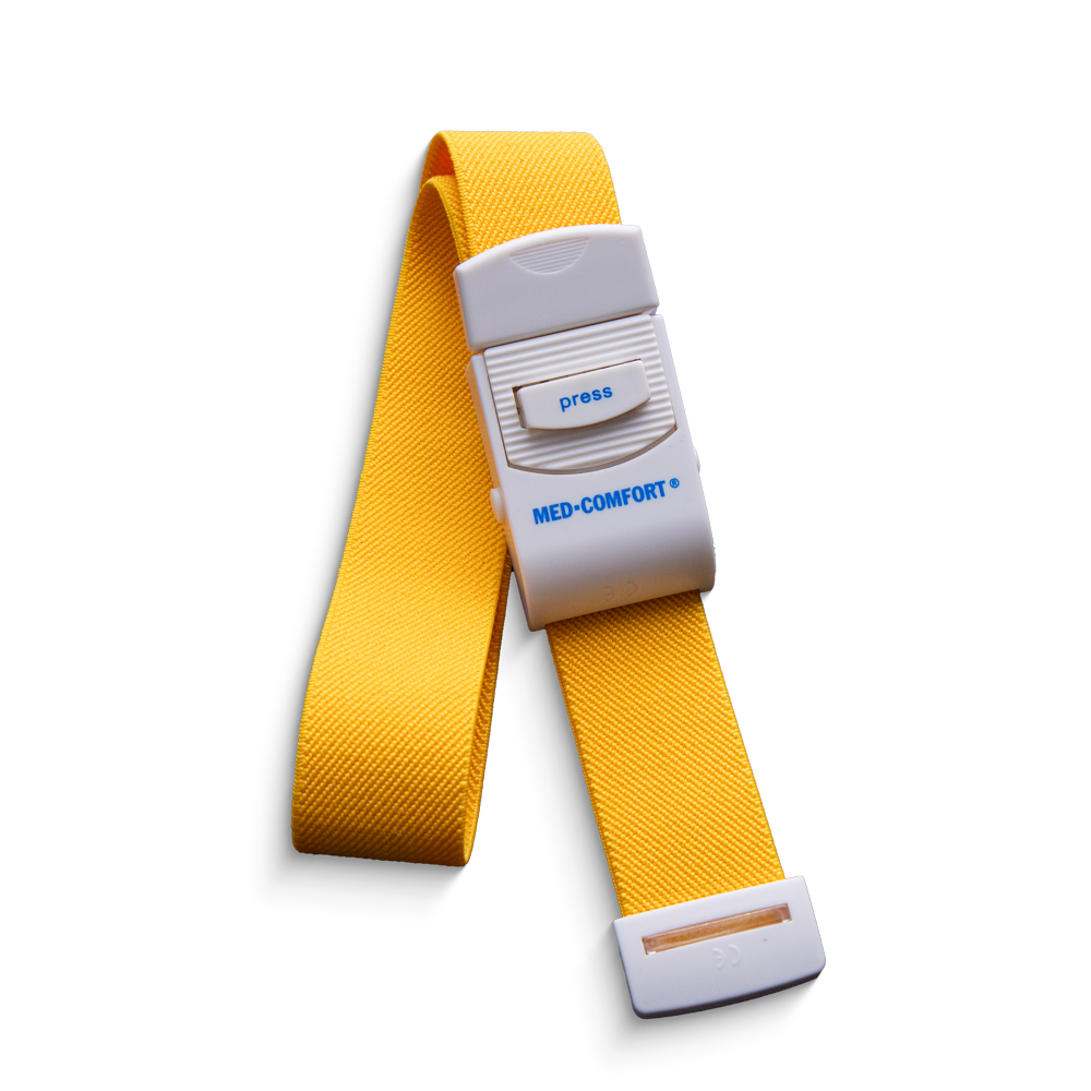 Vein tourniquet, colour yellow, 2,5 x 45 cm, Med-Comfort