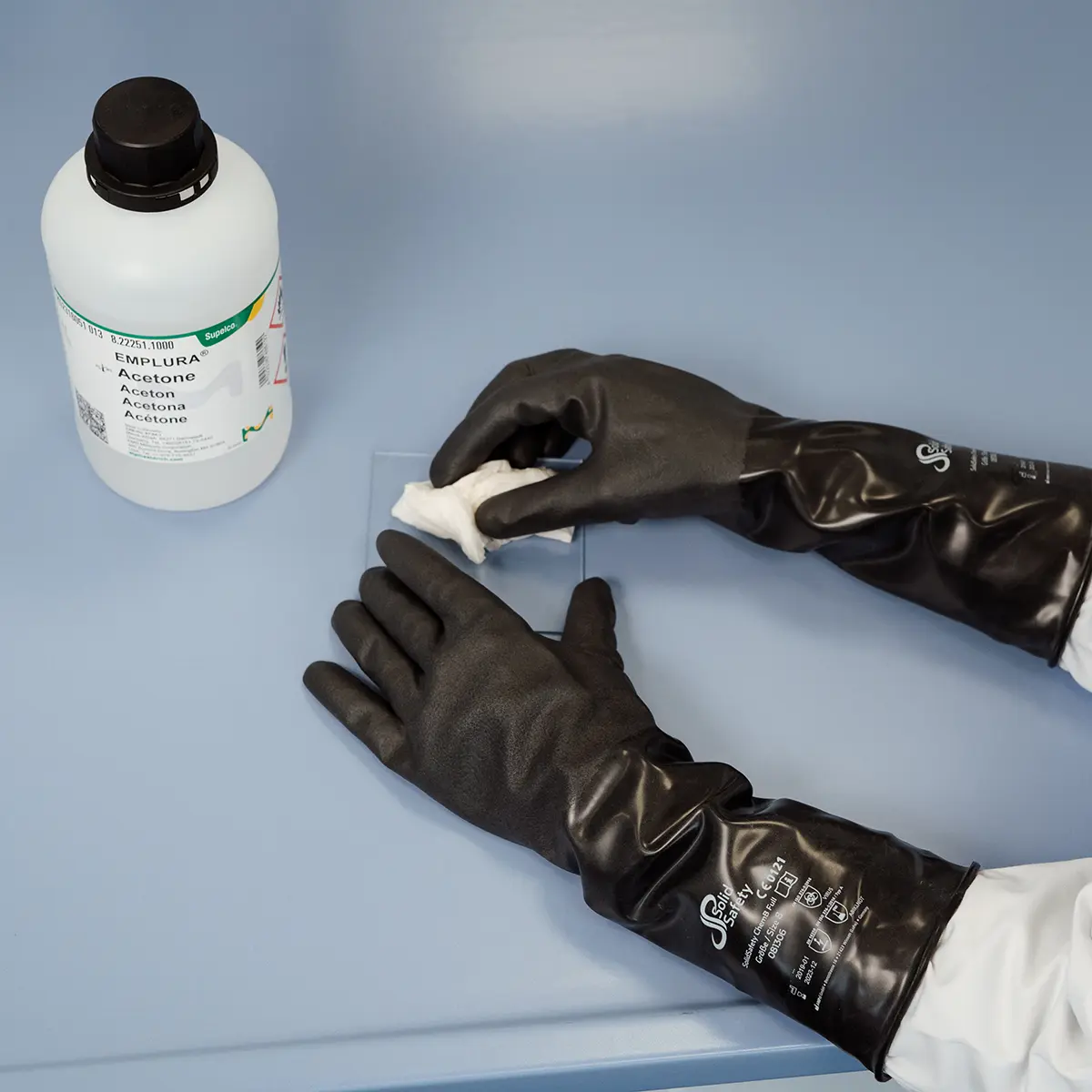 Chemical protective glove, size 11, Solidsafety ChemB Full