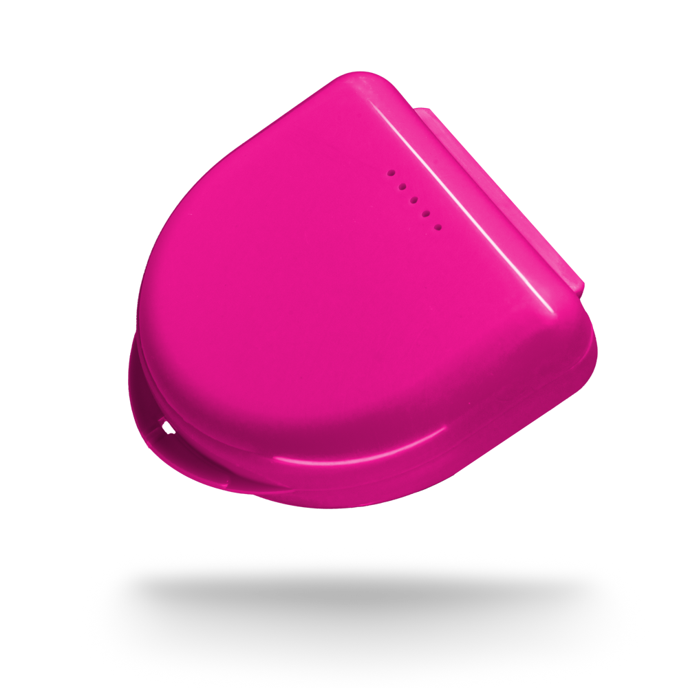 PP Dental splint box for adults, 65 x 58 x 20 cm, colour pink, polypropylene: buy stable and robust splint box for storing dental splints and bite guards as dental supplies.
